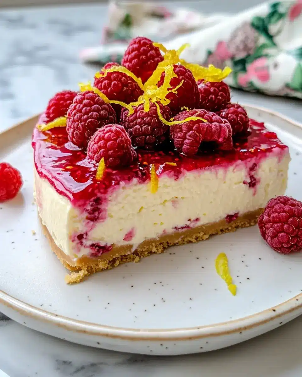 No Bake Himbeer Zitronen Käsekuchen: Irresistibly Refreshing Delight